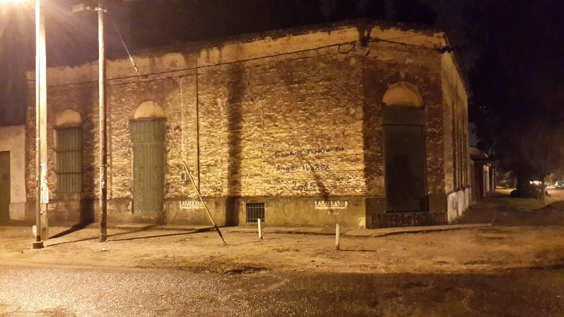 no people, history, damaged, built structure, abandoned, la plata, religion, building, corner, 4K, argentina, illuminated, night, old, bricks, house, run-down