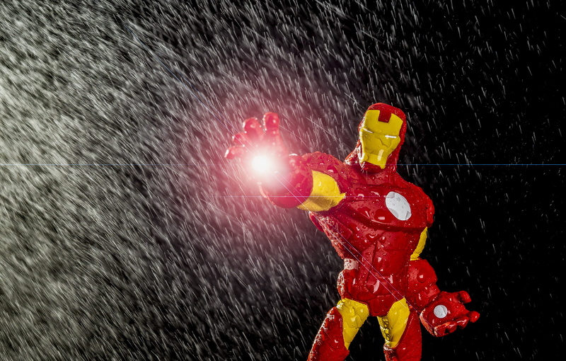 iron, dye, christmas, motion, nature, black background, torch, action, holiday, man, light, graphics, toy, propeller, forge, robot, close-up, christmas ornament