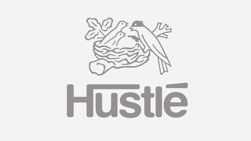 1080P, hustle, logo