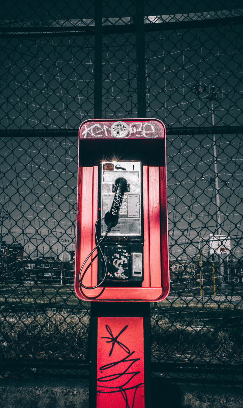 day, boundary, text, telecommunications equipment, fence, telephone booth, telephone receiver, connection, signalise, landline phone, 2K, architecture