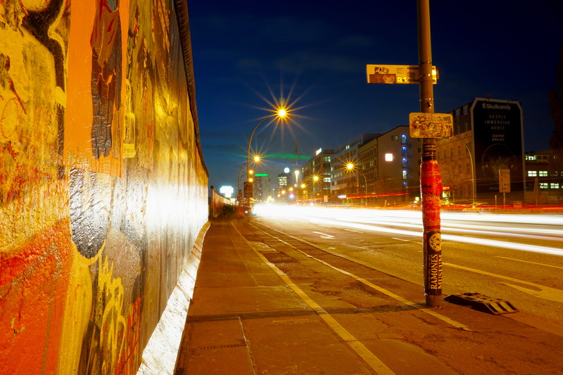 street, cars, architecture, illuminated, eastside, direction, berlin, nature, kreuzberg, light, open-air, friedrichshain, no people, outdoor, germany, gallery