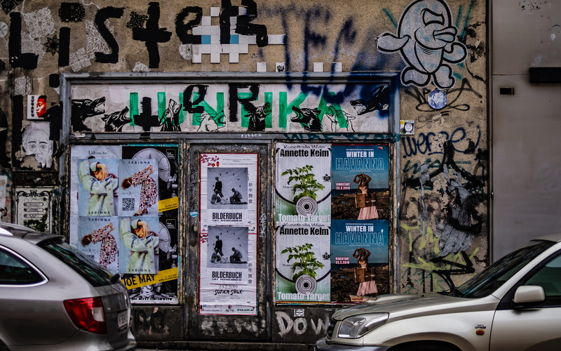 art, automobile, 5K, tire, poster, mural, human representation, gray, wall - building feature, vienna, creativity, land vehicle, no people, beside, austria