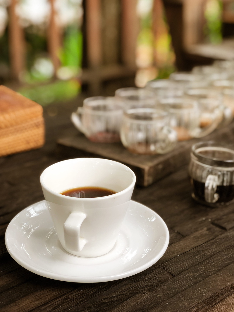ubud, cup, non-alcoholic beverage, focus on foreground, mug, taste, tasting, outdoors, tea - hot drink, jl. raya mawang no.98, table, indonesia, coffee