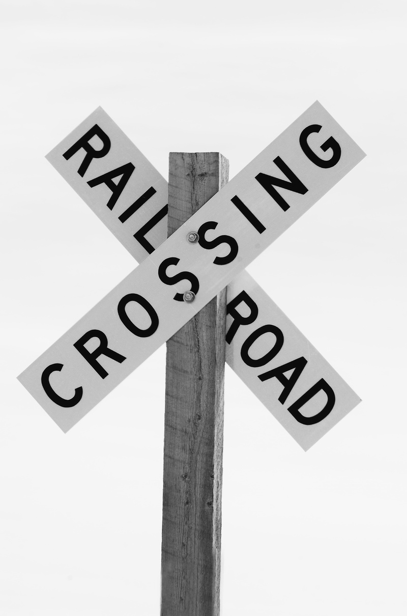 train, capital letter, road, safety, symbol, outdoors, close-up, intersection, guidance, danger, western script, signal, direction, day, Sign, communication