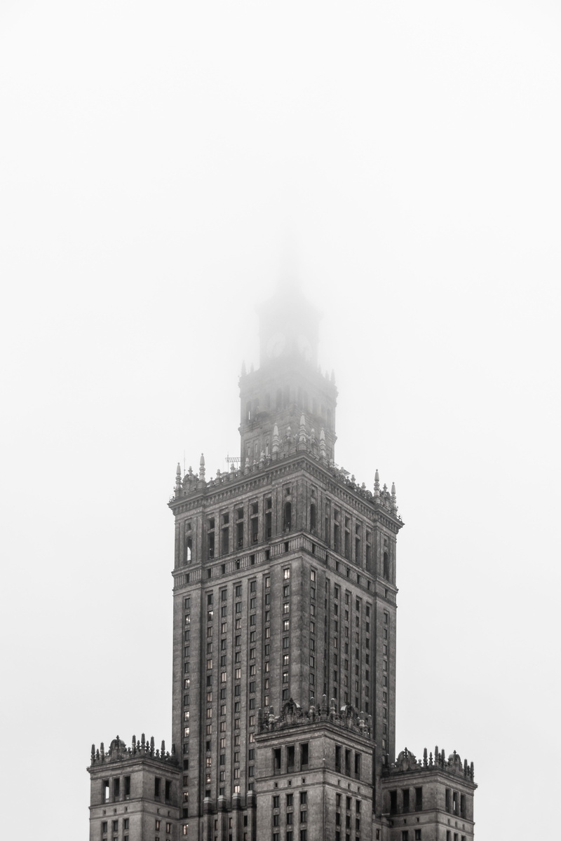 spire, travel, travel destinations, the past, city, clear sky, history, daytime, town, tourism, copy space, building, polska, steeple, sky, urban, low angle view