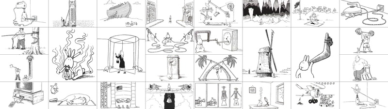 monitor, humor, lapin, screen, rabbit, humour, suicide, dual, 4K