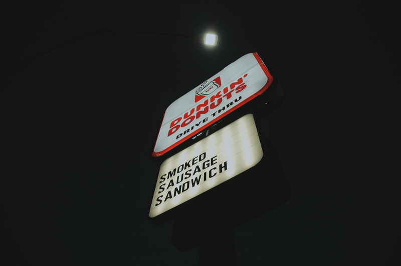 information, 2K, low angle view, capital letter, close-up, studio shot, sauce, warning sign, drive thru, illuminated, western script, communication, smoked