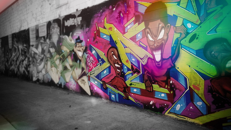 graffiti, brick, hd, digital/artwork, wall, 1080P