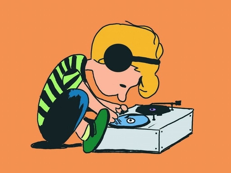 Peanuts (Cartoon), communication, adult, noise, playing, men, emotion, illustration, occupation, technology, turntable, arts culture and entertainment