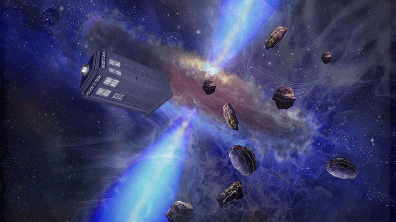 space, doctor who, tardis, 1080P, meteors, galaxy, dr who, rocks, doctor, floating, blue, flying, hd