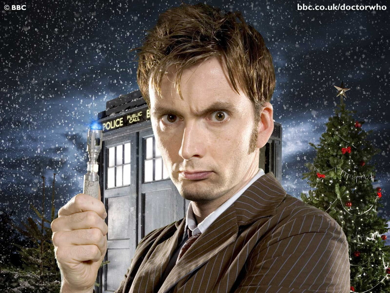 tennant, 720P, hd, art, video, screwdriver, david, Doctor Who, doctor, sonic screwdriver, games, Christmas, tenth doctor, David Tennant, tardis, snowing