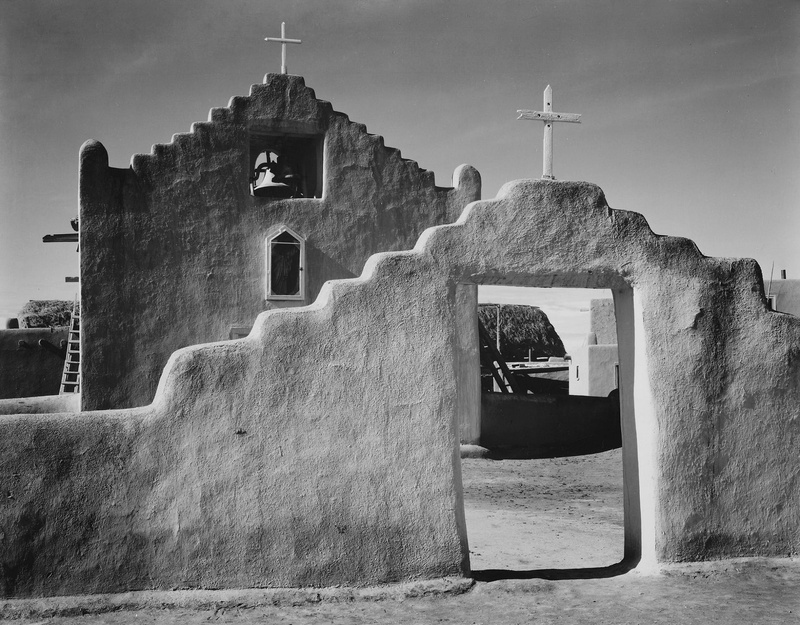 old, nature, place of worship, spirituality, belief, grayscale, new mexico, day, building, concrete, pueblo, the past, mission, outdoors, church, adobe