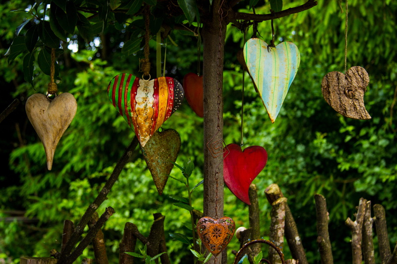 day, connected, art and craft, connection, representation, valentines day, assorted, valentine, tree, heart shape, together, focus on foreground, background