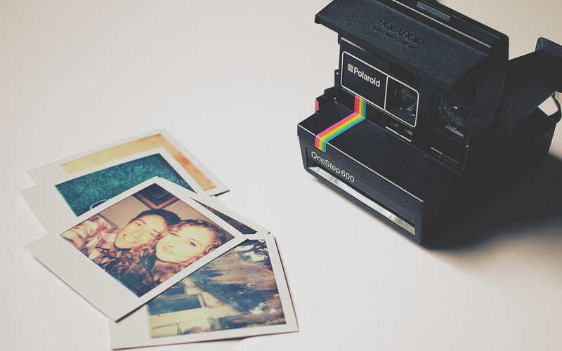 1080P, photos, black, camera, polaroid