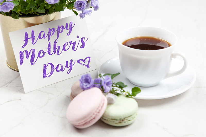 message, refreshment, teacup, cookies, desk, coffee, violet, creative, mothers, cup, no people, writing, flowering plant, caffeine, still life, food and drink