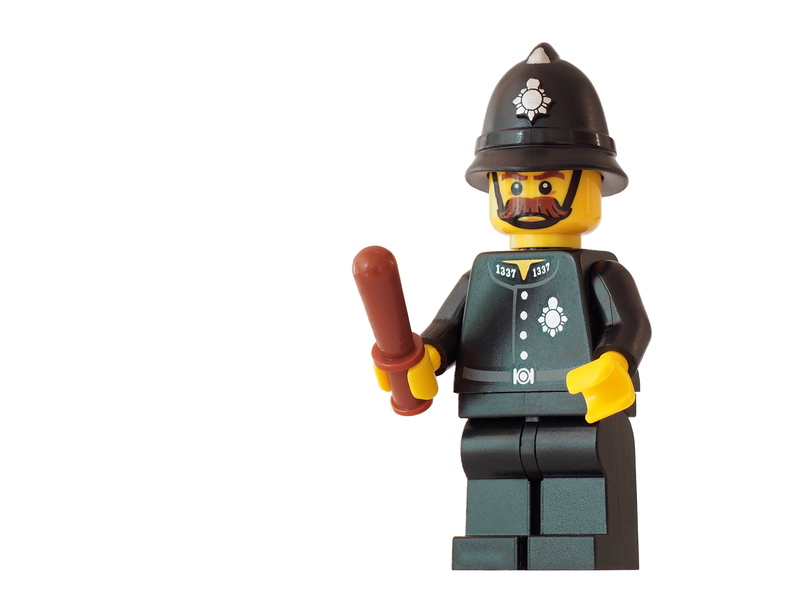 art and craft, mini, uniform, victorian, bobby, craft, police, authority, sculpture, copper, toy, copy space, white background, isolated, arrest, nightstick