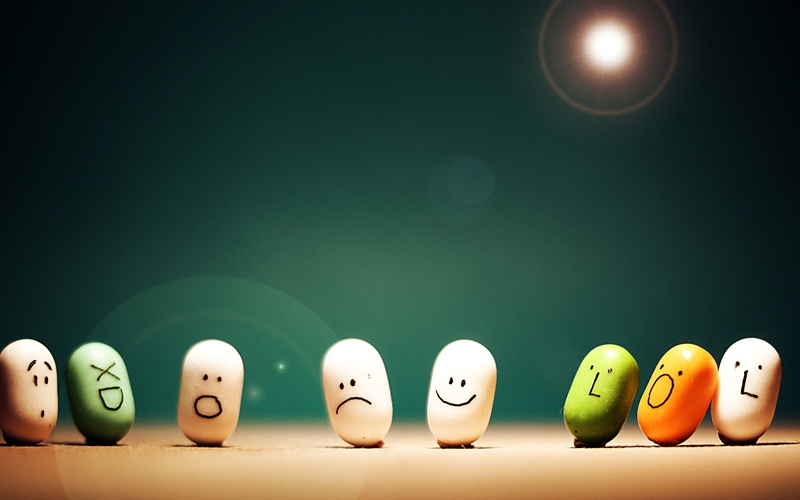 figures, happy, staring, laughing, 2K, sad
