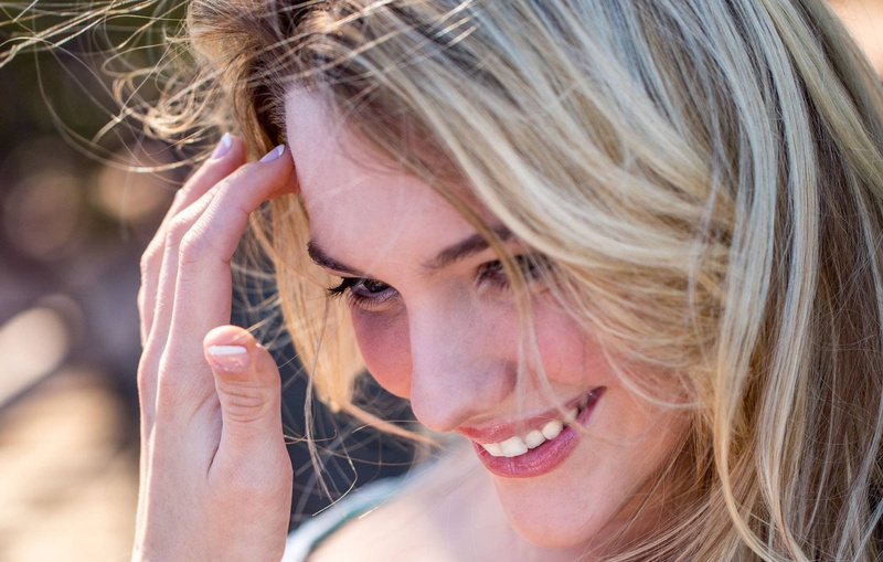 Kenna James, women, face, smiling, 1080P, model