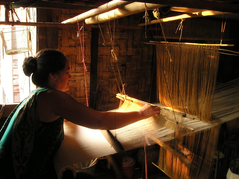 hand labor, side view, hand, men, southeast, laos, hairstyle, young adult, waist up, standing, one person, so, fabric, woman, business, adult, craft, factory