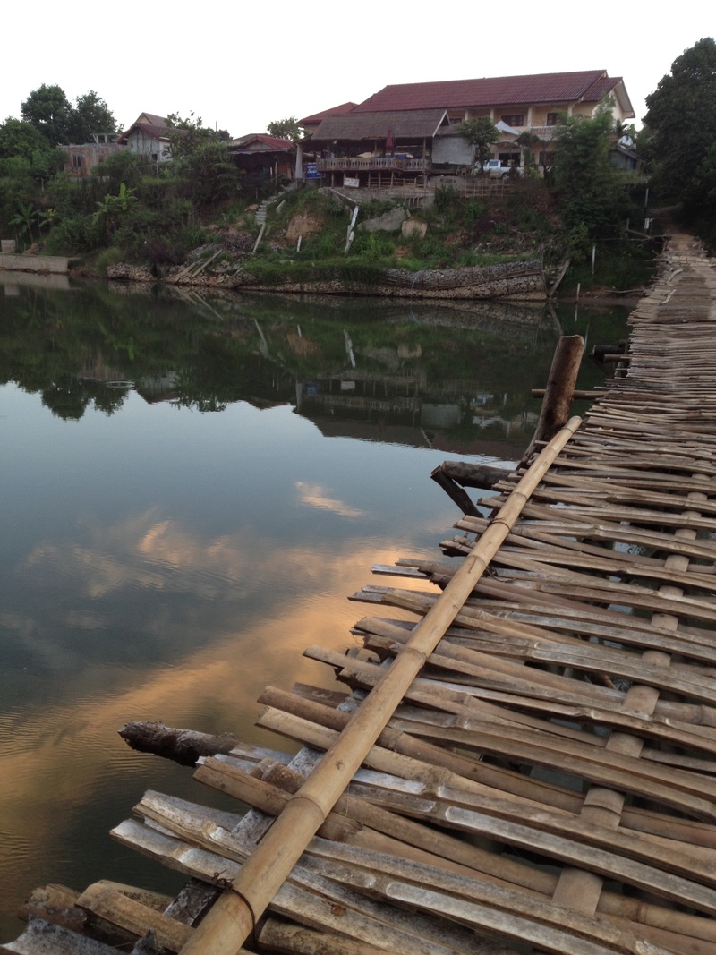 architecture, day, tourism, travel, laos, vieng, reflect, plant, sky, outdoors, cloud, building exterior, landscape, nature, beauty in nature, tree, built structure