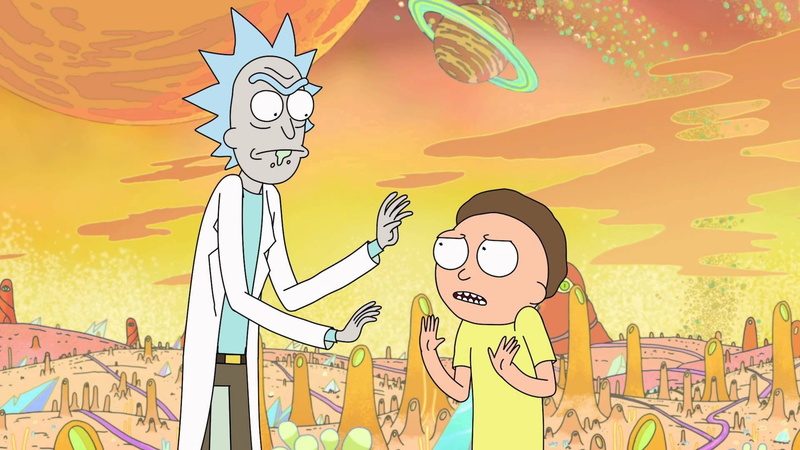 comedy, sci fi, cartoon, rick, morty, family, 1080P, ang