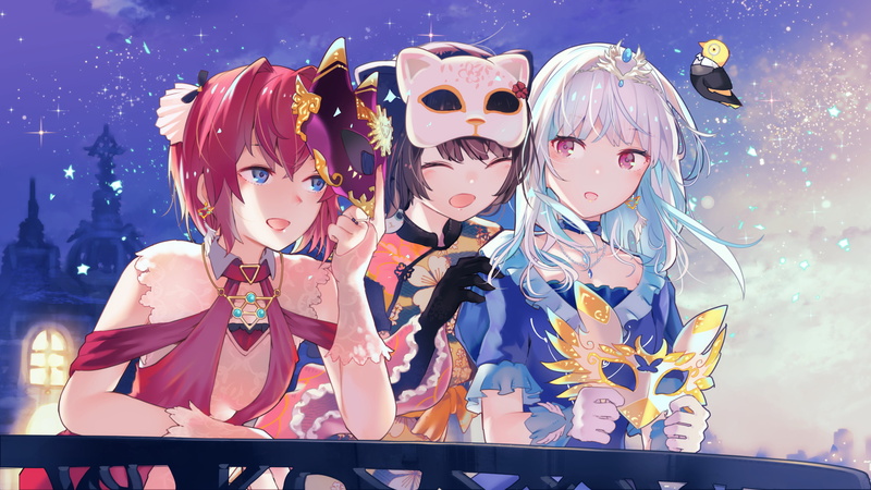 anime girls, Lize Helesta, Inamori Ryusago, anime, Ange Katrina, Virtual Youtuber, 4K, Inui Toko