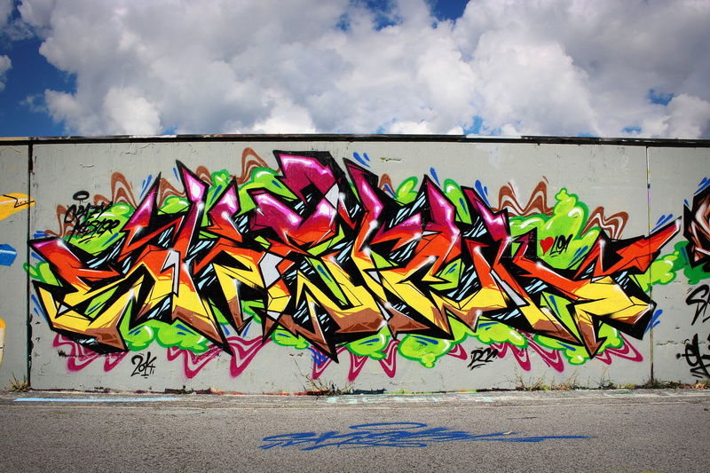 art, peinture, rue, psychedelic, paint, 1080P, wall, color, graffiti, tag, urban