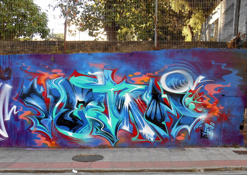 psychedelic, tag, rue, graffiti, wall, 1080P, art, peinture, paint, color, urban