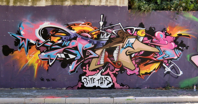 wall, 1080P, tag, psychedelic, paint, color, art, graffiti, rue, urban, peinture