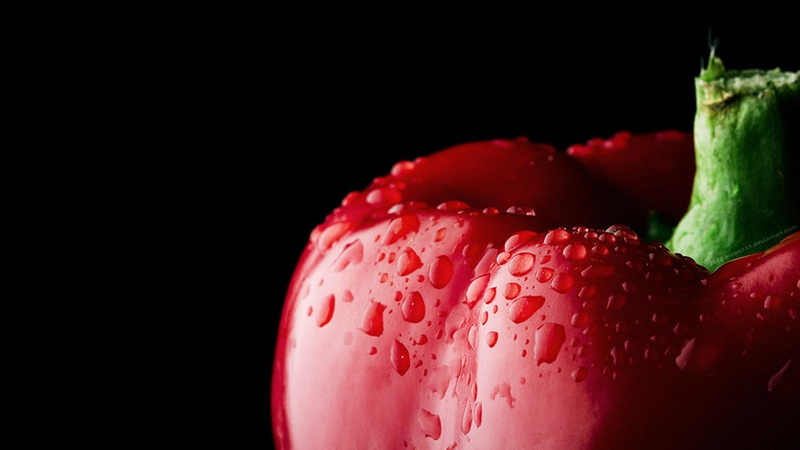 household equipment, Pepper, temptation, fruit, fresh, vegetable, close-up, 720P, healthy eating, still life, food, glass, ripe, freshness, indoors, dessert