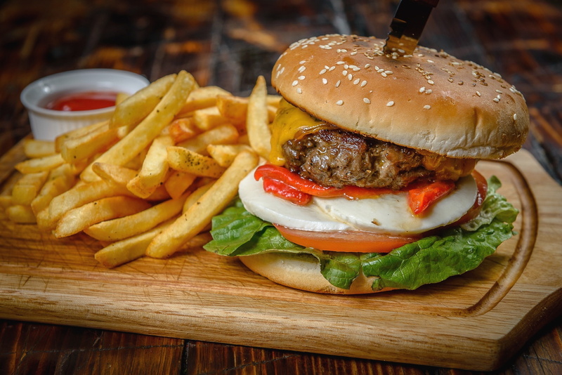 meal, 2K, food, burger, meat, hamburger