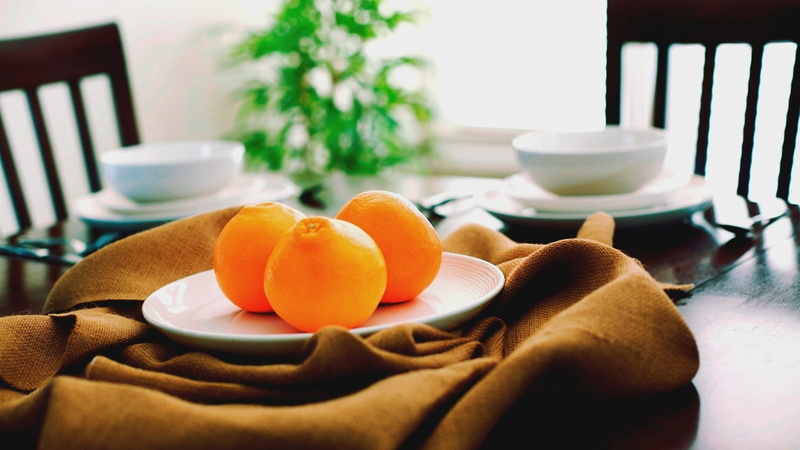 table, furniture, crockery, plate, freshness, citrus fruit, meal, drink, orange - fruit, food, tea cup, refreshment, orange color, orange, fruits, fruit