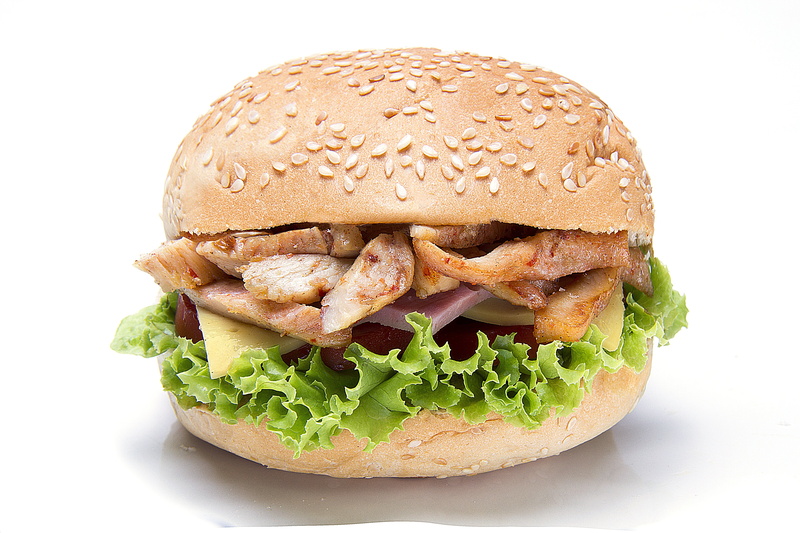 pork, sandwich, unhealthy eating, hamburger, meal, ready-to-eat, cheeseburger, seed, cut out, lettuce, studio shot, arab, bun, hamburguer, white background
