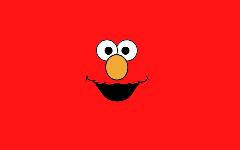 Sesame Street, minimalism, 2K, Elmo
