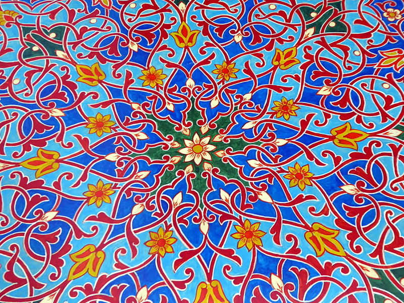 flower, floral pattern, flowering plant, architecture, mosaic, no people, uzbekistan, art and craft, indoors, 2K, multi colored, creativity, backgrounds
