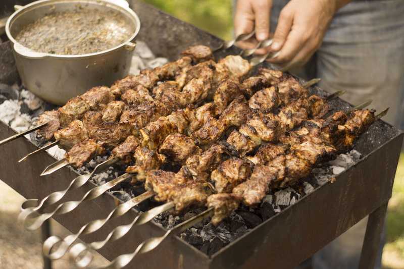 human body part, meat, joy, heat - temperature, hand, fried, one person, concession stand, summer, 5K, skewer, midsection, food, freshness, ready-to-eat