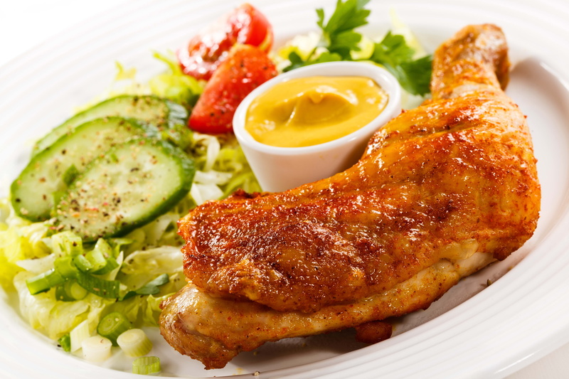 white Meat, gourmet, lunch, selective Focus, chicken Meat, ready-To-Eat, tomato, meat, herb, grilled, barbecue, chicken, close-up, rustic, snack, beef