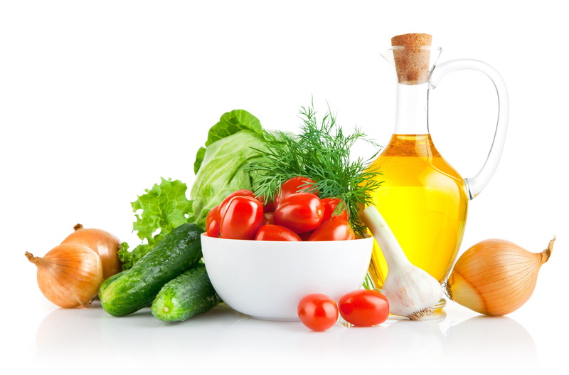 olive oil, 2K, garlic, dill, cabbage, bow, tomatoes, vegetables, cucumbers
