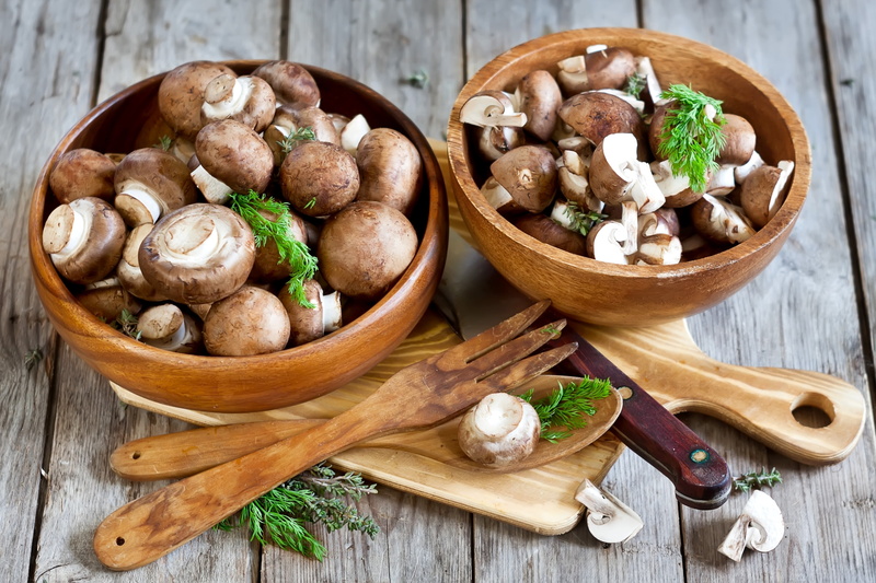 close-up, food and drink, spice, wooden, two, container, spoon, bowl, healthy eating, wellbeing, bowls, brown, no people, high angle view, table, indoors