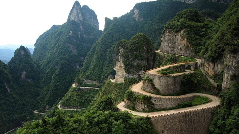 Mountains, China, Hunan, Mountain, 1080P