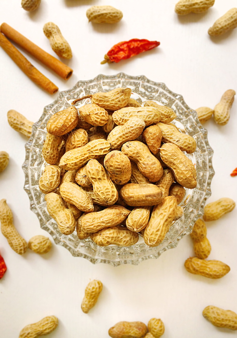 food, nature, fruit, food And Drink, dry, indoors, peanuts, brown, nut - Food, studio shot, wellbeing, breakfast, high angle view, seed, directly above