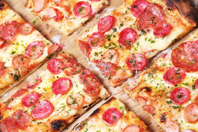 tomato, italian food, 5K, baked, close-up, pizzeria, pepperoni pizza, unhealthy eating, food and drink, food, tomato sauce, fast food, cheese, vegetable
