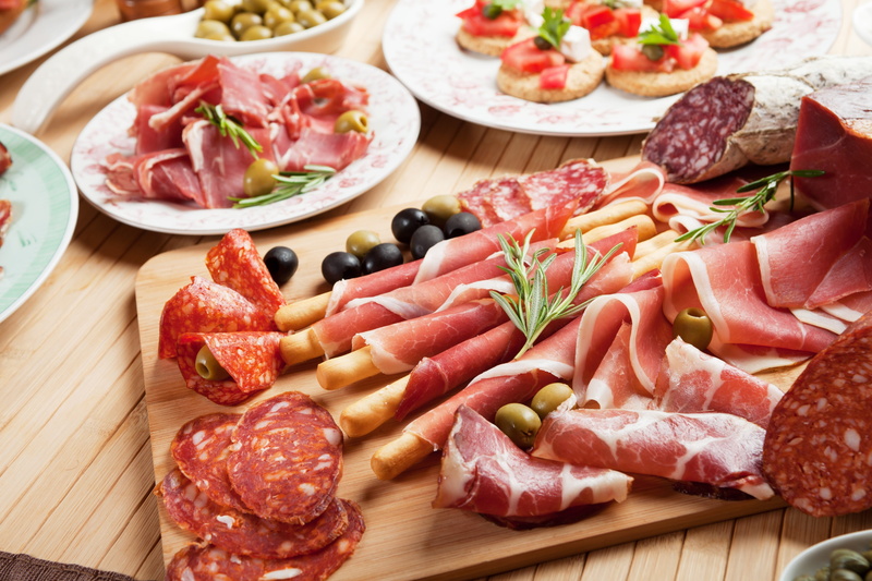 food and drink, meat, dairy product, freshness, olive, healthy eating, meat 4k pc  hd quality, processed meat, pepperoni, salami, cheese, meal, 4K, pork