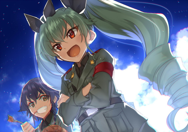 Pepperoni (Girls und Panzer), Girls und Panzer, Anchovy (Girls und Panzer), Anime, 1080P
