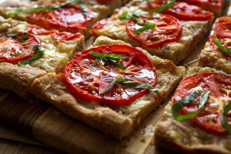 tomatoes, food, 1080P, pizza