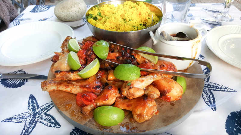 spoon, temptation, fruit, ready-to-eat, indoors, hot meal, curry, eating utensil, meat, vegetable, indian, wellbeing, stew, kitchen utensil, lemon, chicken