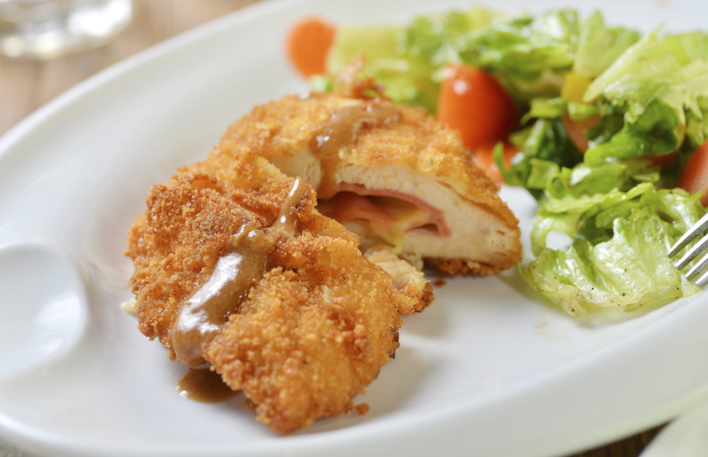 Cheese, indulgence, food, Food Photography, lettuce, plate, seafood, vegetable, chicken, wellbeing, Fried Chicken, chicken cutlet, 5K, healthy eating