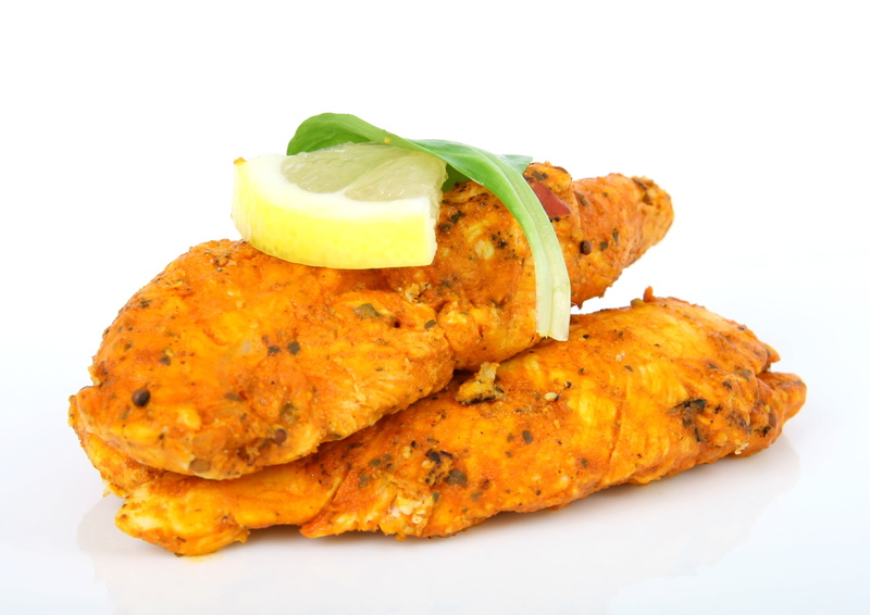 food and drink, supper, healthy eating, tikka, close-up, pepper, good, dishes, vegetables, chicken salad, 2K, fried, nutrition, spicy, green, spices, wellbeing
