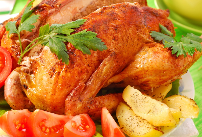 chicken - Bird, vegetable, meat, lunch, dinner, food, white Meat, 5K, greens, refreshment, pieces, herb, rosemary, chicken dishes, close-up, no people