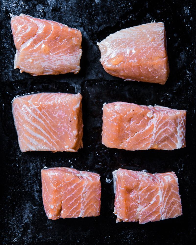 4K, black background, food and drink, salmon - seafood, japanese food, choice, flavored ice, still life, Seasonal, no people, wellbeing, medium group of objects